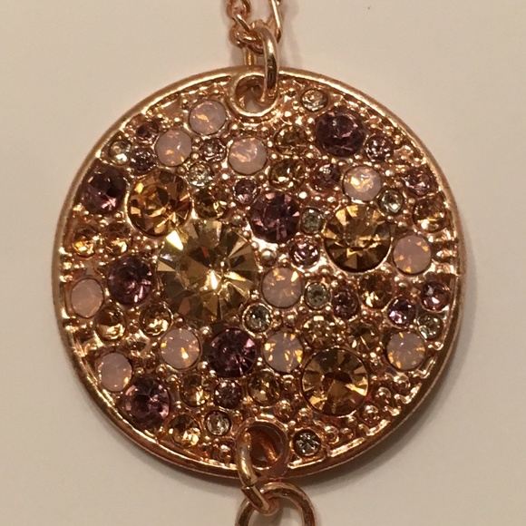 LC Lauren Conrad rose gold tassel Necklace 32" NWT - Picture 4 of 5